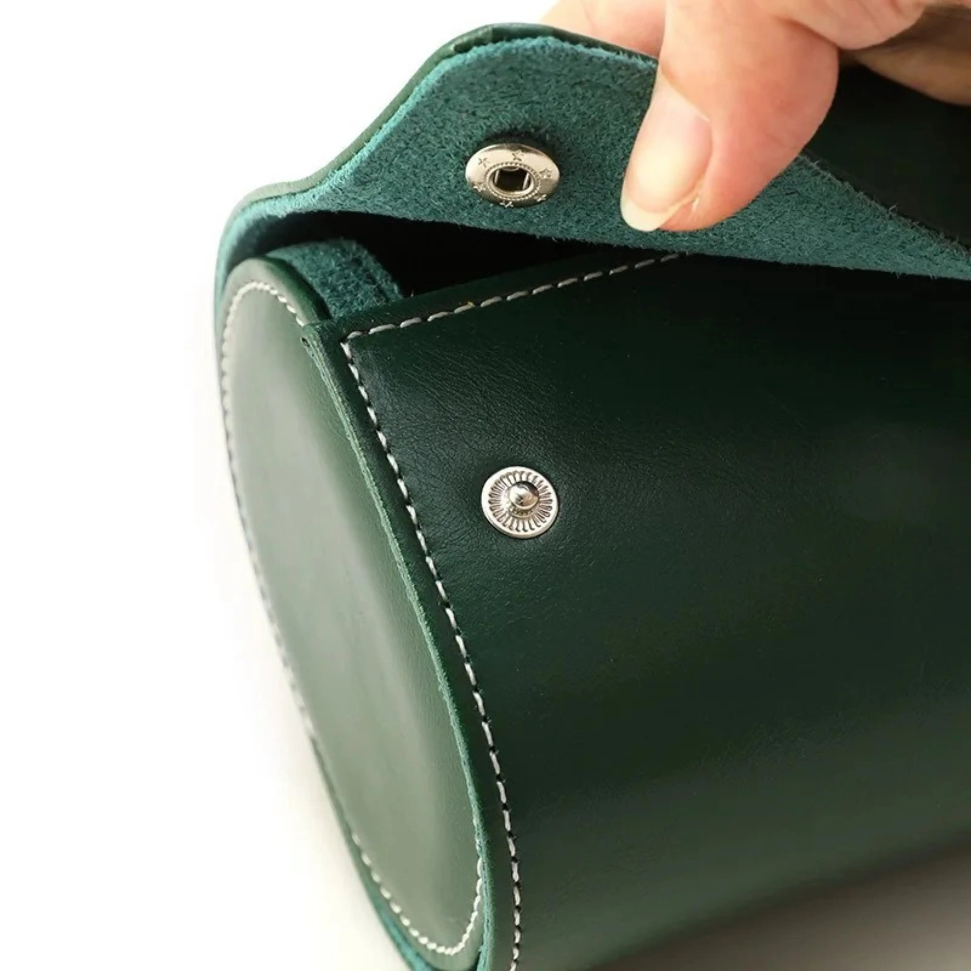 Estuche para relojes de cuero de primera calidad